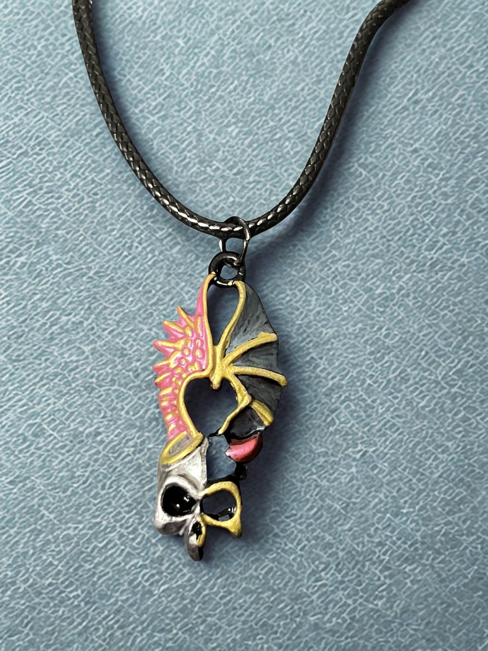 Reyna’s Dragon handpainted necklace
